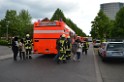 Schwerer Bus Unfall Koeln Porz Gremberghoven Neuenhofstr P083
